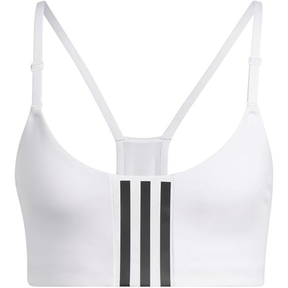 NWT adidas Women's Training Light Support Better Level Bra, Core White-Size L - Picture 3 of 4